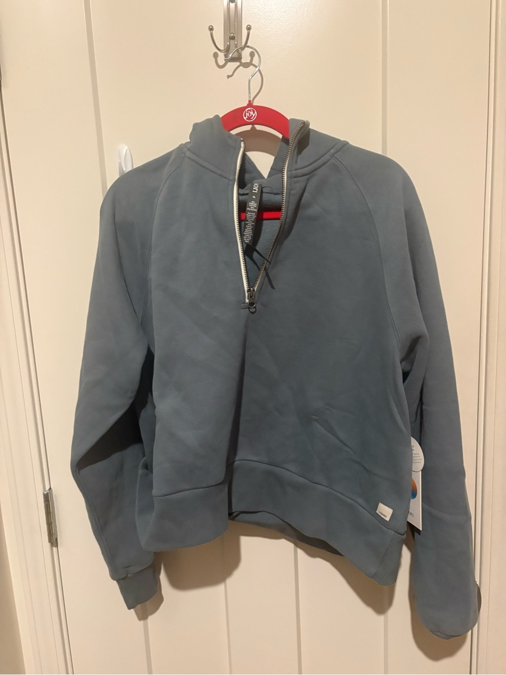 Vuori Restore Half Zip Hoodie XL Color: Smoke Blue NWT - Picture 3 of 6